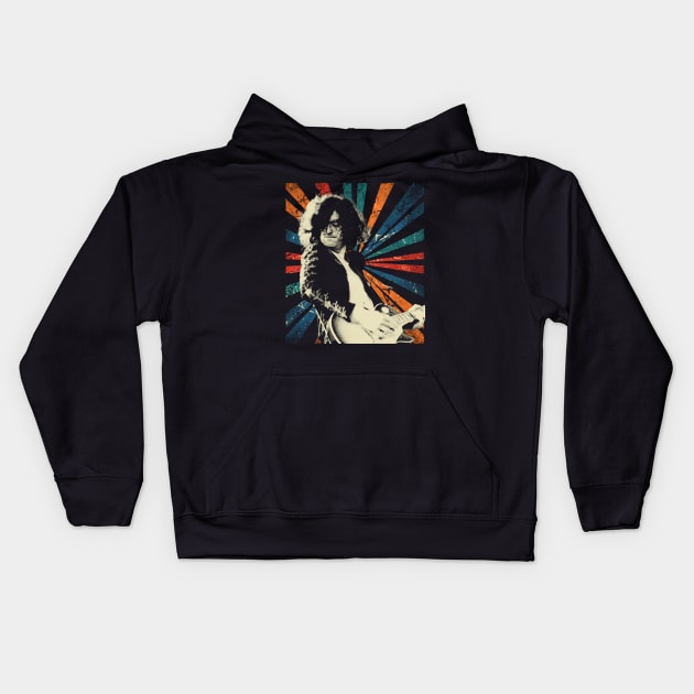 sketc vintage Jimmy- Page Kids Hoodie by ArmandoApparel